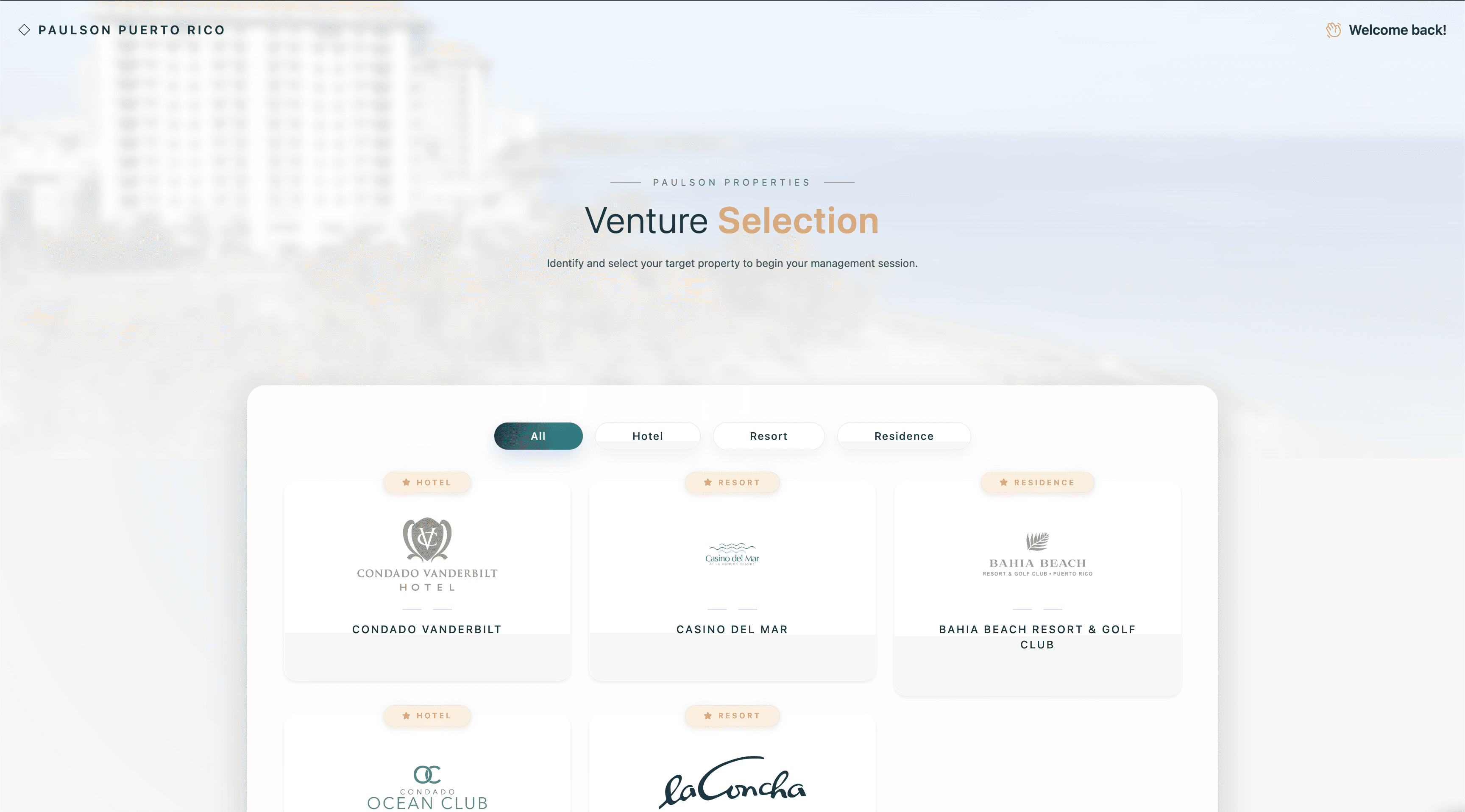 Property & Event Management Dashboard — Project image 1